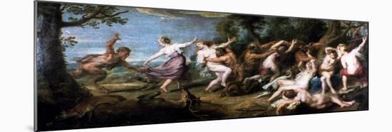 Diana and Her Nymphs Surprised by the Fauns, 1638-1640-Peter Paul Rubens-Mounted Giclee Print