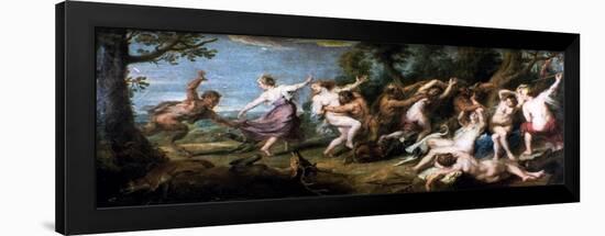 Diana and Her Nymphs Surprised by the Fauns, 1638-1640-Peter Paul Rubens-Framed Giclee Print
