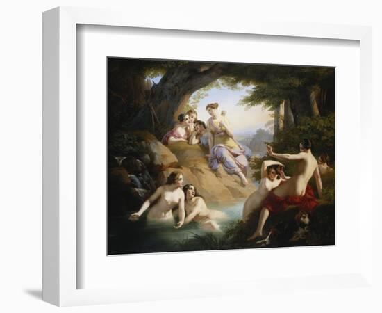 Diana and Nymphs Bathing-Emil Jacobs-Framed Giclee Print