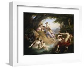 Diana and Nymphs Bathing-Emil Jacobs-Framed Giclee Print