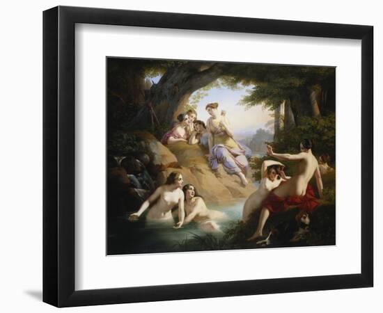 Diana and Nymphs Bathing-Emil Jacobs-Framed Premium Giclee Print