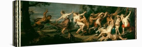 Diana and the Nymphs Surprised by the Fauna Painting by Peter Paul (Pierre-Paul) Rubens (Or Peter P-Peter Paul Rubens-Stretched Canvas