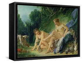 Diana Bathing, 1742-Francois Boucher-Framed Stretched Canvas