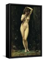 Diana Bathing (The Fountain)-Jean-Baptiste-Camille Corot-Framed Stretched Canvas