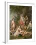 Diana Bathing with Her Nymphs-Jacopo Amigoni-Framed Giclee Print