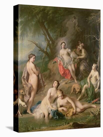 Diana Bathing with Her Nymphs-Jacopo Amigoni-Stretched Canvas