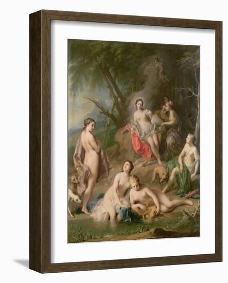 Diana Bathing with Her Nymphs-Jacopo Amigoni-Framed Giclee Print