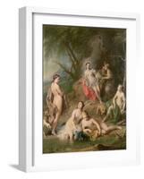 Diana Bathing with Her Nymphs-Jacopo Amigoni-Framed Giclee Print