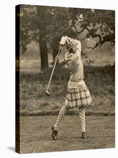 Diana Fishwick in Action at Stoke Poges Where She Won a Championship in 1927-null-Stretched Canvas