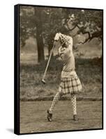 Diana Fishwick in Action at Stoke Poges Where She Won a Championship in 1927-null-Framed Stretched Canvas