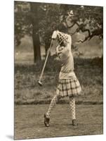 Diana Fishwick in Action at Stoke Poges Where She Won a Championship in 1927-null-Mounted Photographic Print