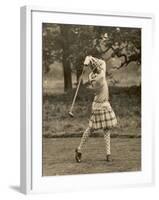 Diana Fishwick in Action at Stoke Poges Where She Won a Championship in 1927-null-Framed Photographic Print