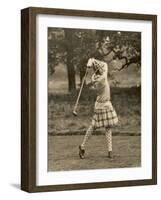 Diana Fishwick in Action at Stoke Poges Where She Won a Championship in 1927-null-Framed Photographic Print