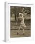 Diana Fishwick in Action at Stoke Poges Where She Won a Championship in 1927-null-Framed Photographic Print