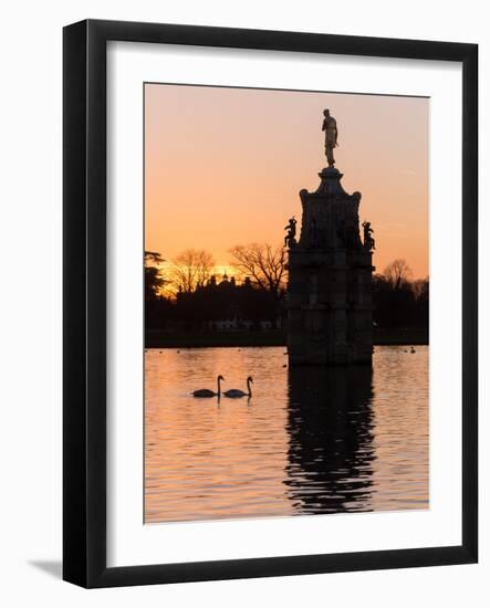 Diana Fountain Bushey Park-Charles Bowman-Framed Photographic Print