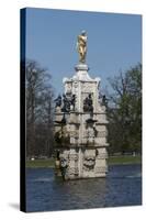 Diana Fountain, Bushy Park, Hampton, London, England, United Kingdom-Rolf Richardson-Stretched Canvas