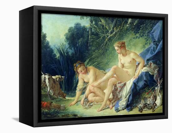 Diana Getting out of Her Bath, 1742-Francois Boucher-Framed Stretched Canvas