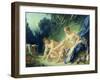 Diana Getting out of Her Bath, 1742-Francois Boucher-Framed Giclee Print