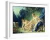 Diana Getting out of Her Bath, 1742-Francois Boucher-Framed Giclee Print