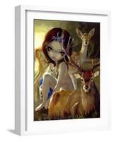 Diana in the Forest-Jasmine Becket-Griffith-Framed Art Print