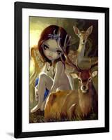 Diana in the Forest-Jasmine Becket-Griffith-Framed Art Print