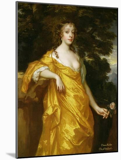 Diana Kirke, Later Countess of Oxford, c.1665-70-Sir Peter Lely-Mounted Giclee Print