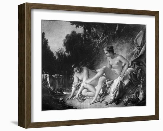 Diana Leaving Her Bath, 18th Century-François Boucher-Framed Giclee Print