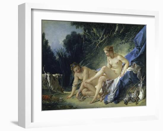 Diana Leaving the Bath, c.1742-Francois Boucher-Framed Giclee Print