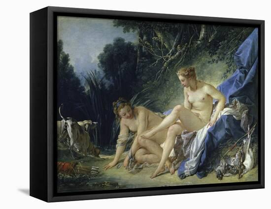 Diana Leaving the Bath, c.1742-Francois Boucher-Framed Stretched Canvas