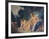 'Diana Leaving the Bath with One of Her Companions', 1742, (1911)-Francois Boucher-Framed Giclee Print