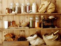 Pulses, Cereal Products and Dried Fruit on Shelves-Diana Miller-Stretched Canvas