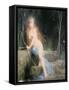 Diana (Oil on Panel)-Jules Joseph Lefebvre-Framed Stretched Canvas