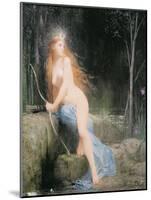 Diana (Oil on Panel)-Jules Joseph Lefebvre-Mounted Giclee Print