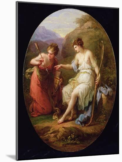 Diana Preparing for Hunting-Angelica Kauffmann-Mounted Giclee Print