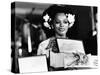 Diana Ross Shows the Statue of 'The Golden Lion' (Il Leone D'oro) at the Venice Film Festival-null-Stretched Canvas