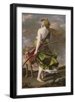 Diana the Hunter, C.1624-25-Orazio Gentileschi-Framed Giclee Print