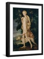 Diana the huntress, 16th century French-Fontainebleau School-Framed Giclee Print