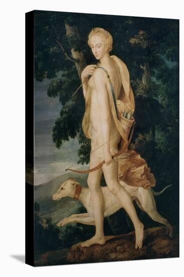 Diana the huntress, 16th century French-Fontainebleau School-Stretched Canvas