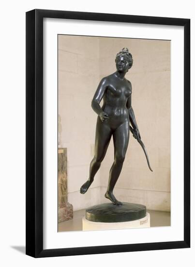 Diana the Huntress, 1790-Jean-Antoine Houdon-Framed Giclee Print