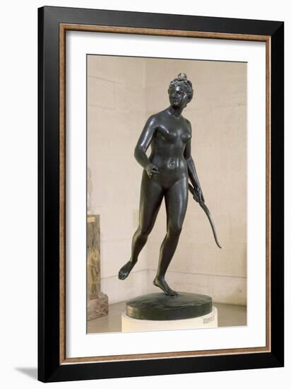 Diana the Huntress, 1790-Jean-Antoine Houdon-Framed Giclee Print