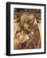 Diana the Huntress, Detail of the Decoration from St Paul's Chamber or the Abbess' Chamber-Antonio Allegri Da Correggio-Framed Giclee Print