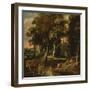 Diana the Huntress (Oil on Canvas)-Jacques d' Arthois-Framed Giclee Print