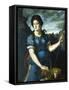 Diana the Huntress with Her Two Dogs, 16th Century-null-Framed Stretched Canvas
