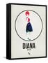 Diana Watercolor-David Brodsky-Framed Stretched Canvas
