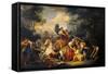 Diana with Nymphs Beating Callisto-Lattanzio Querena-Framed Stretched Canvas