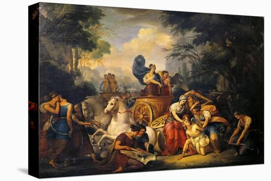 Diana with Nymphs Beating Callisto-Lattanzio Querena-Stretched Canvas