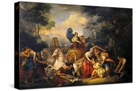 Diana with Nymphs Beating Callisto-Lattanzio Querena-Stretched Canvas