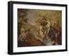 Diana with the Nymphs and Actaeon Devoured by Dogs-Giambattista Pittoni-Framed Art Print