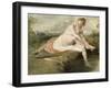 Diane au bain-Jean Antoine Watteau-Framed Giclee Print