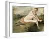 Diane au bain-Jean Antoine Watteau-Framed Giclee Print